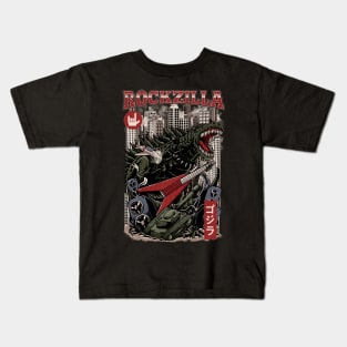 rockzilla japanese vintage Kids T-Shirt